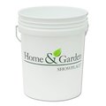Leaktite Leaktite 05GLHGS Home And Garden White Plastic Pail - 5 Gallon 198712